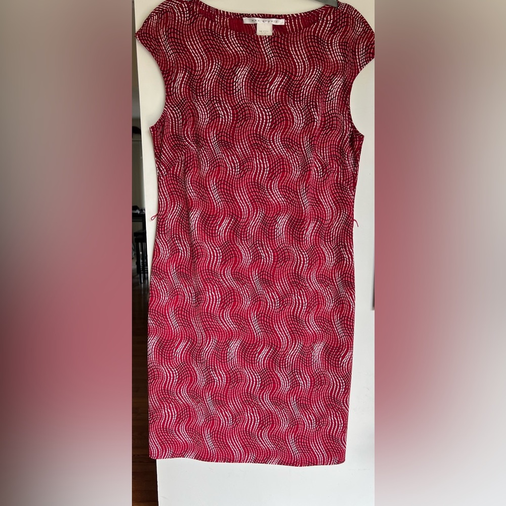 Red and White Dress